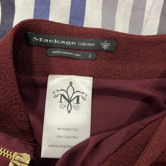 Mackage burgundy skirt - Picture 6 of 6